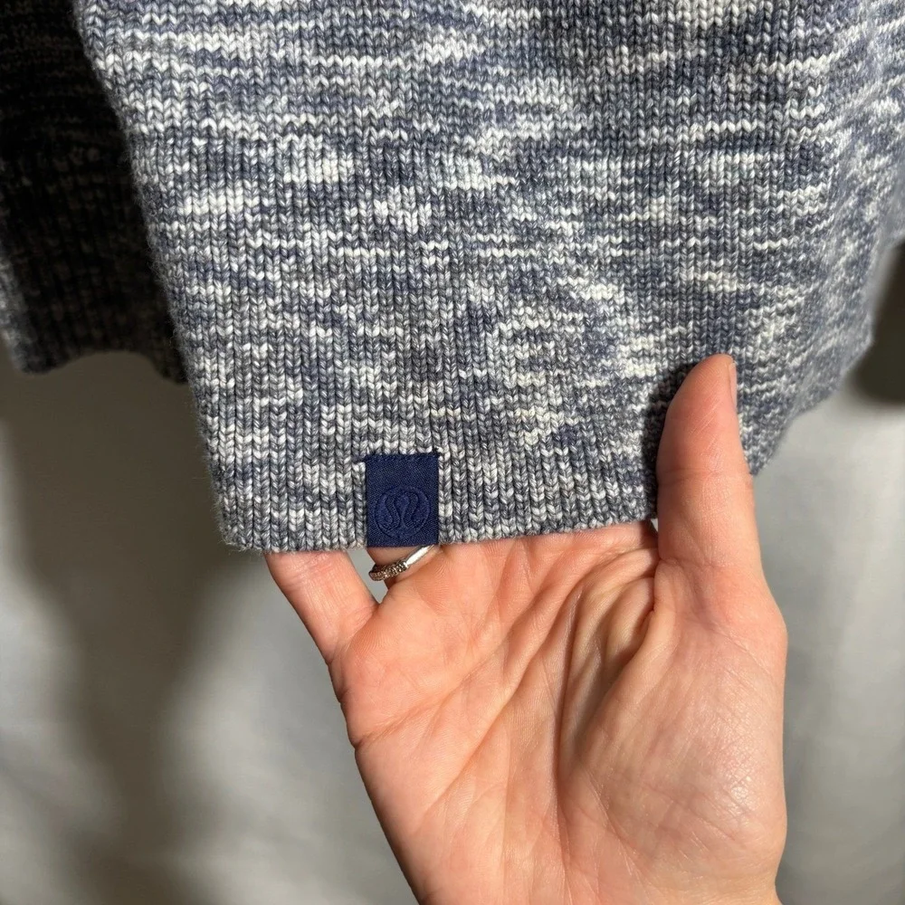 Lululemon Boxy Cotton Blend Sweater Nigh Sea / True Navy / Black‎ / Iron Blue XL